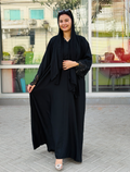 Elegant Black Embroidered Abaya