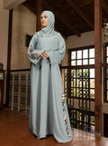 Graceful Floral Embroidered Abaya