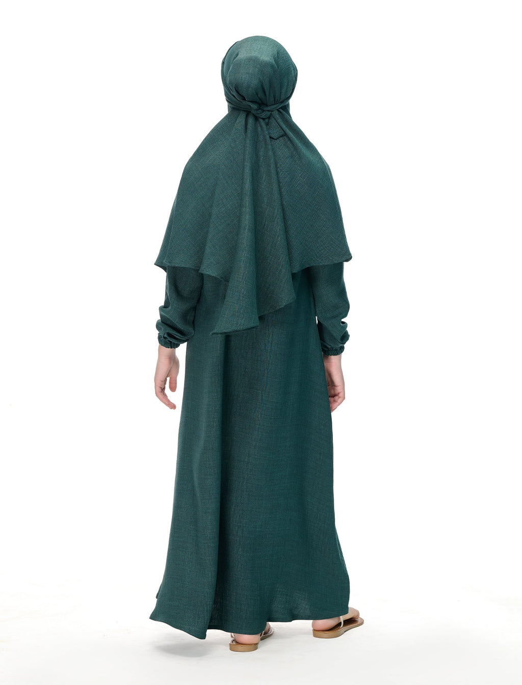 Elegant Forest Green Maxi Abaya