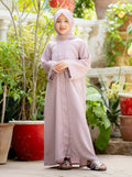 Elegant Pastel Silk Abaya
