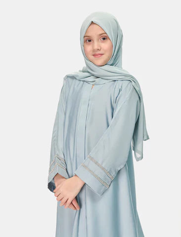 Ice Blue Serenity Kids Abaya