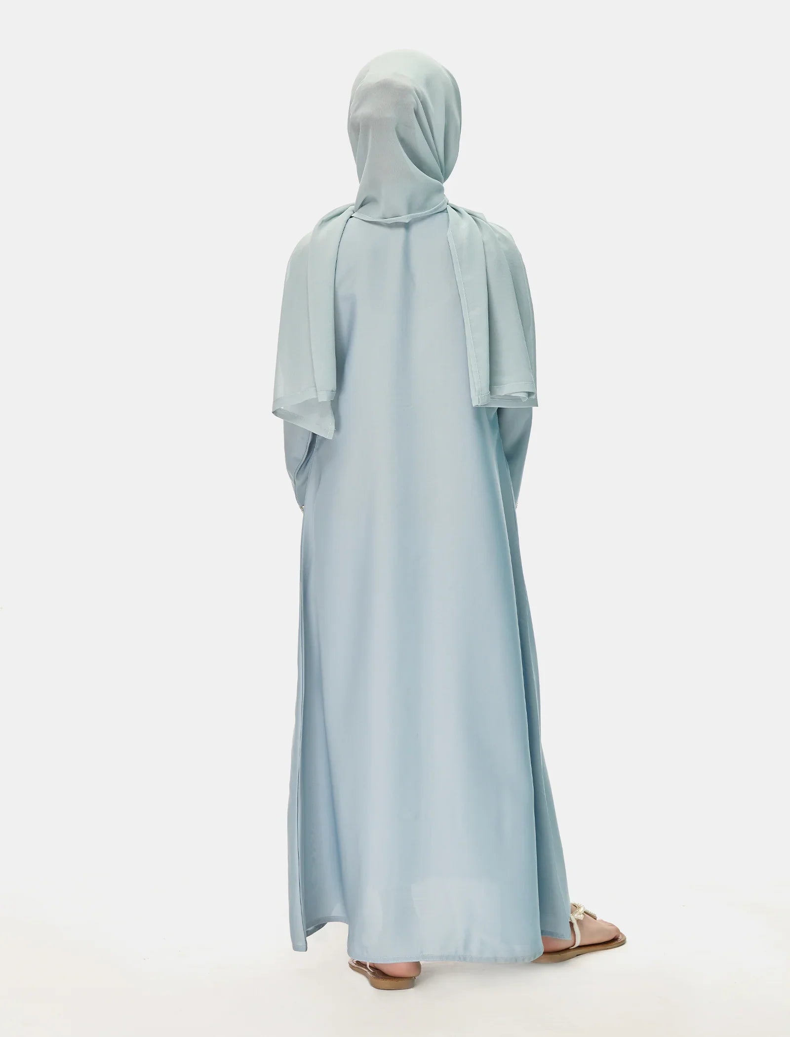 Ice Blue Serenity Kids Abaya