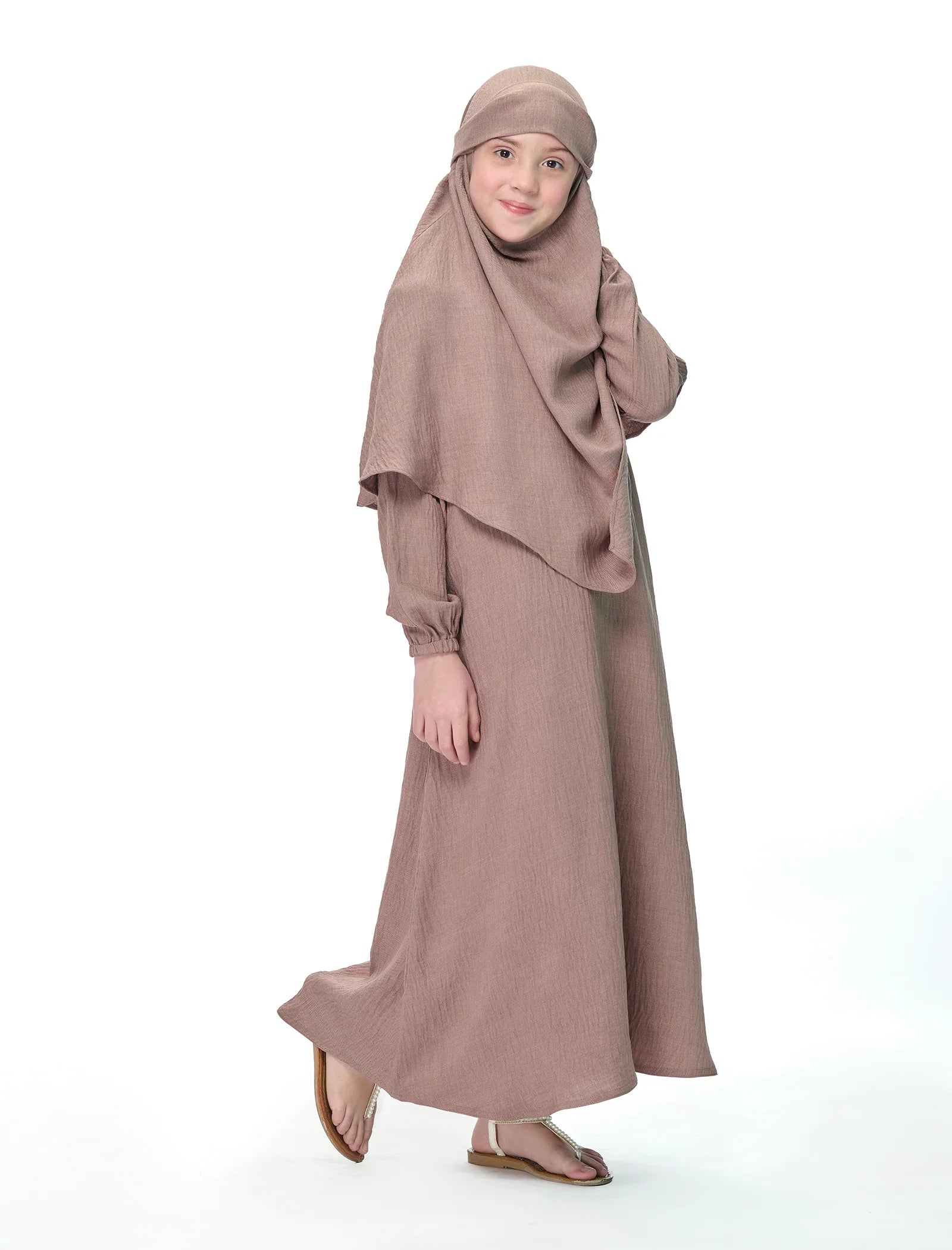 Soft Taupe Grace Abaya