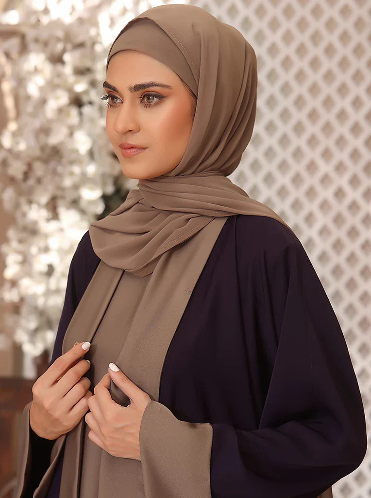 Elegant Two-Tone Abaya