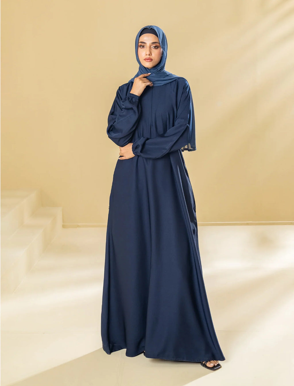 Classic Navy Blue Abaya