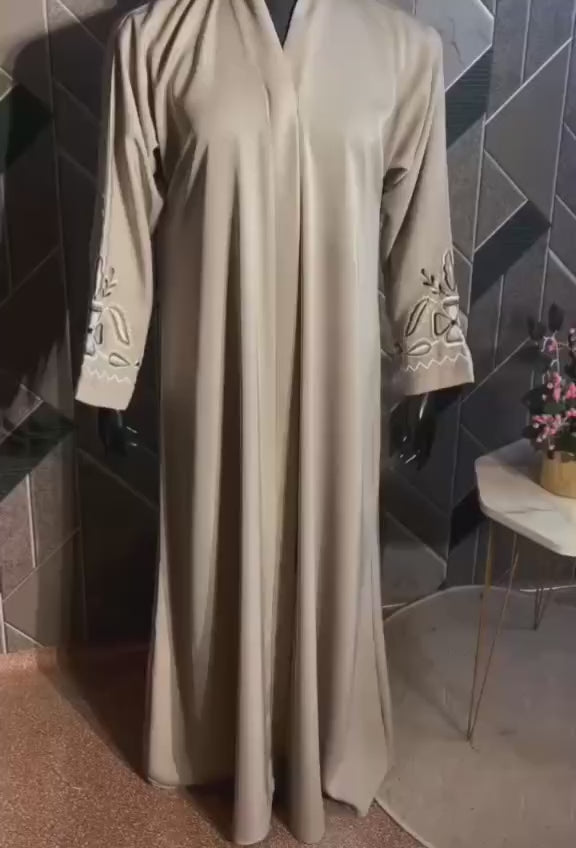 Embroidered Moonlight Modest Abaya